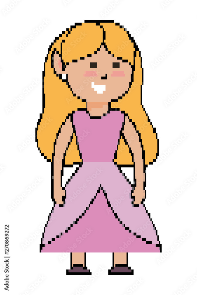Fototapeta premium Isolated medieval princess design vector illustration