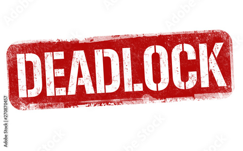 Deadlock sign or stamp photo