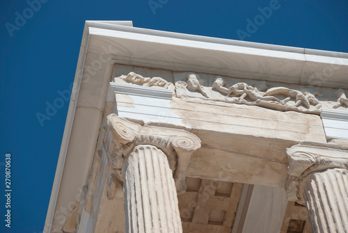 A hot day on the Acropolis of Athens, Greece, June 2019. photo