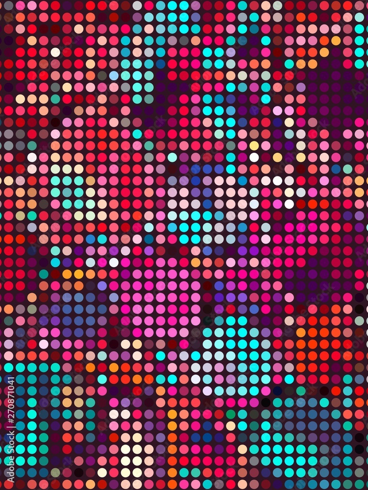 pink and purple colorful abstract backgrounds in circles and polka dots