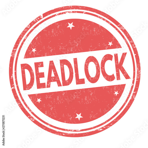Deadlock sign or stamp