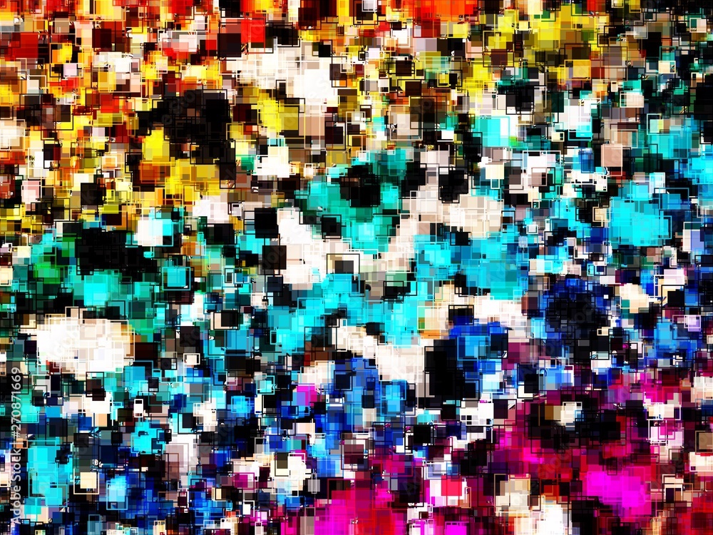 colorful pixelated abstract background and textures