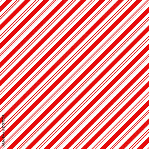 Candy Cane Stripes Seamless Pattern - Diagonal candy cane stripes repeating pattern design