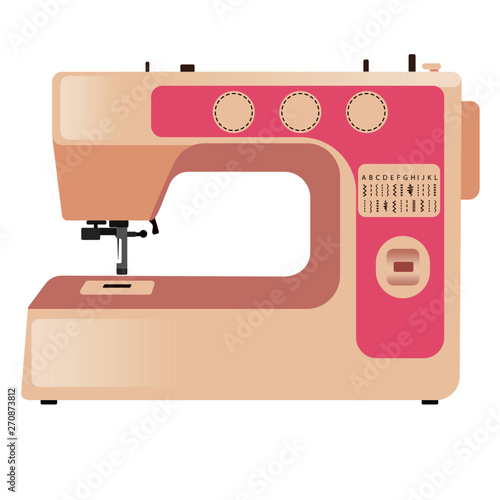 Sewing machine icon vector 