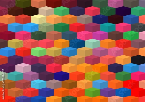 isometric minimal abstract cubes and squares colorful backgrounds textures patterns