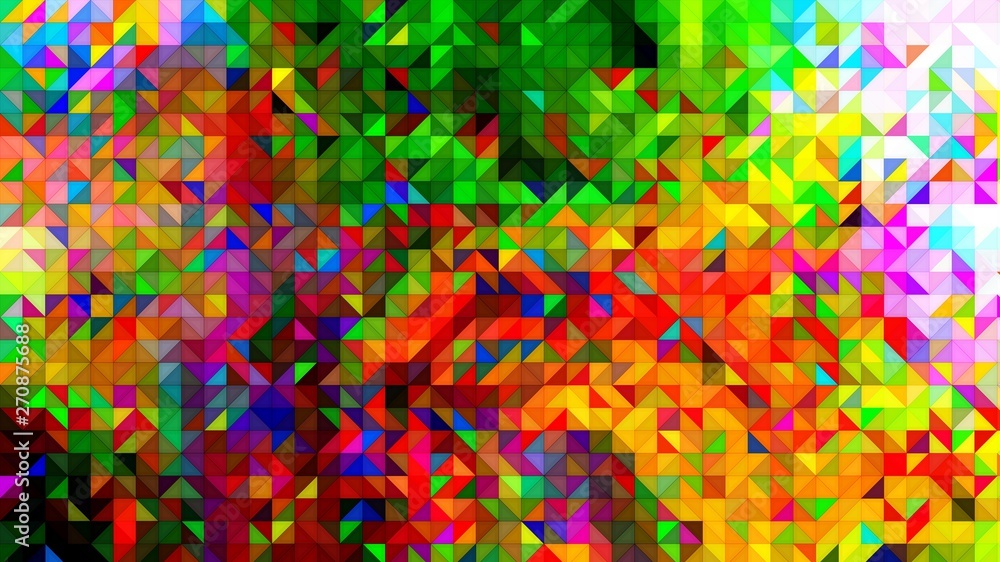 squares and triangles isometric abstract conceptual colorful background and patterns