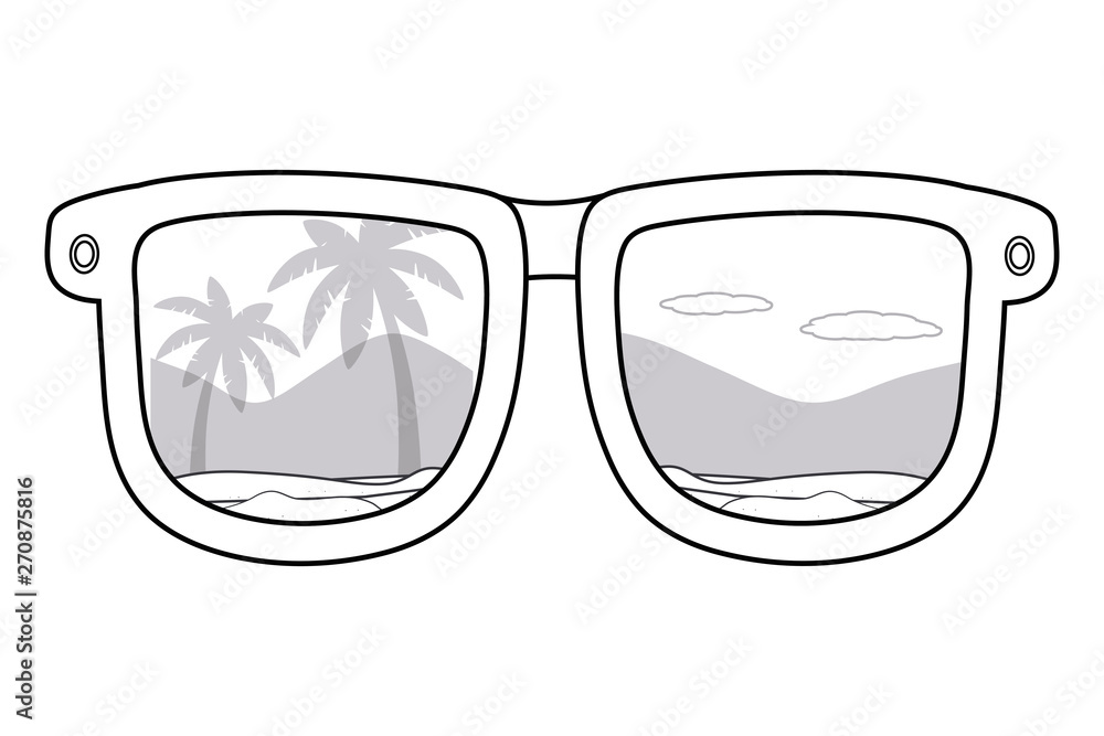 Isolated glasses design vector illustration Isolated glasses design vector illustration