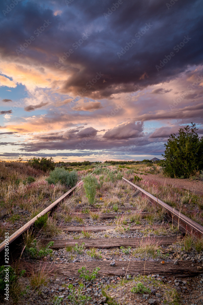 Fototapeta premium Santa Fe Train Tracks