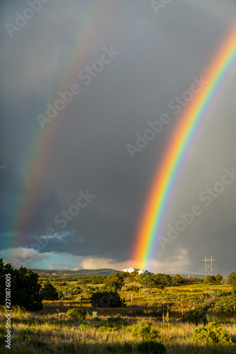 Double Rainbow in Santa Fe