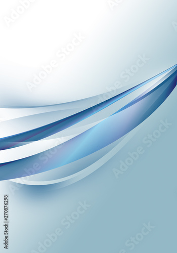 Abstract background waves. White and blue abstract background © britaseifert