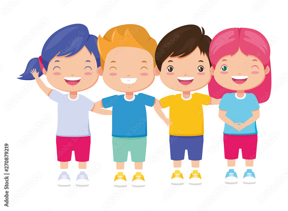 group boys and girls