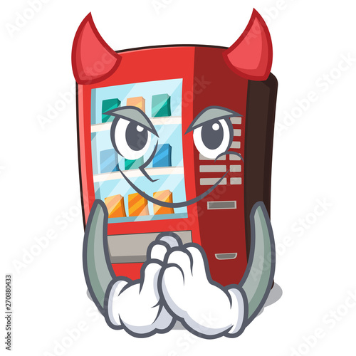 Devil vending machine next to character door