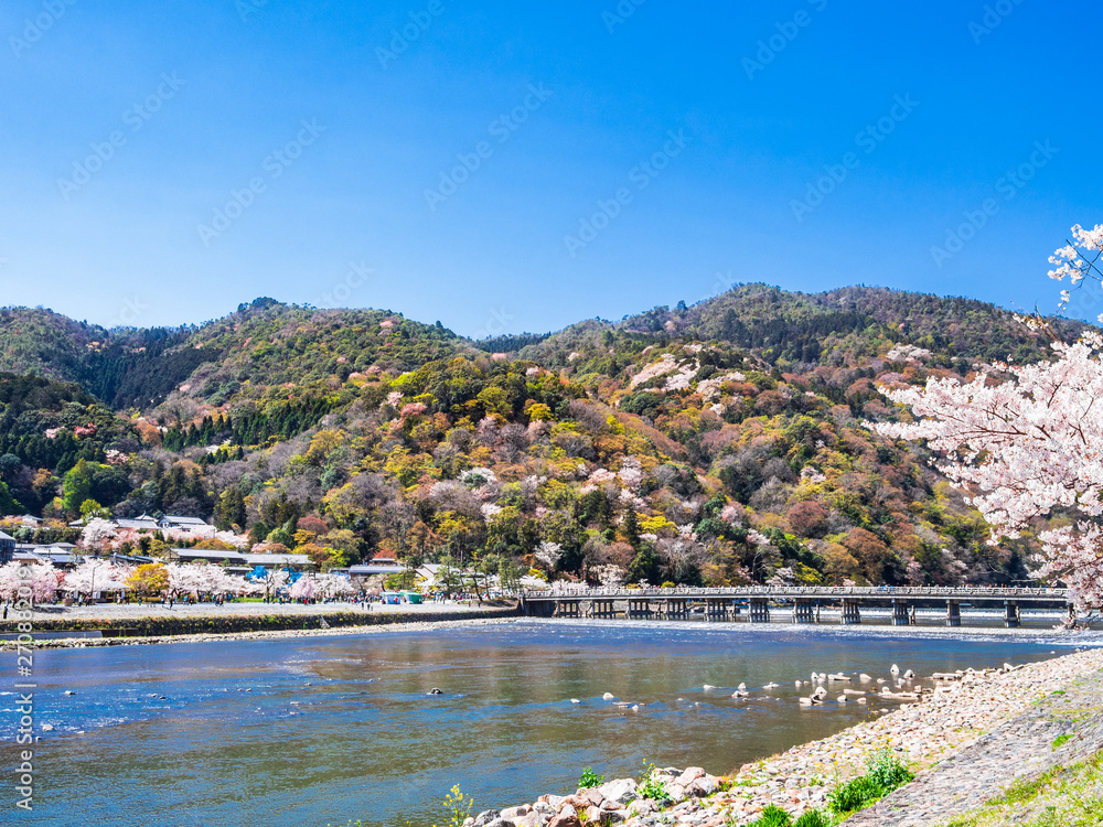 春の京都　嵐山