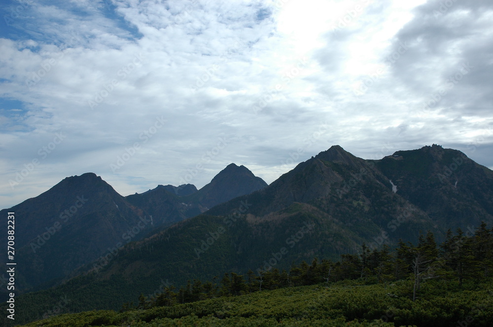 Naklejka premium 八ヶ岳登山