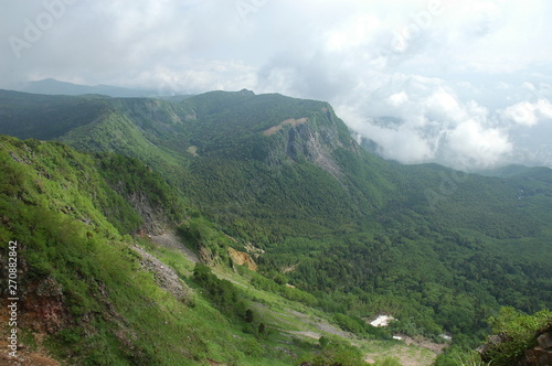 Obraz na płótnie 八ヶ岳登山 w salonie