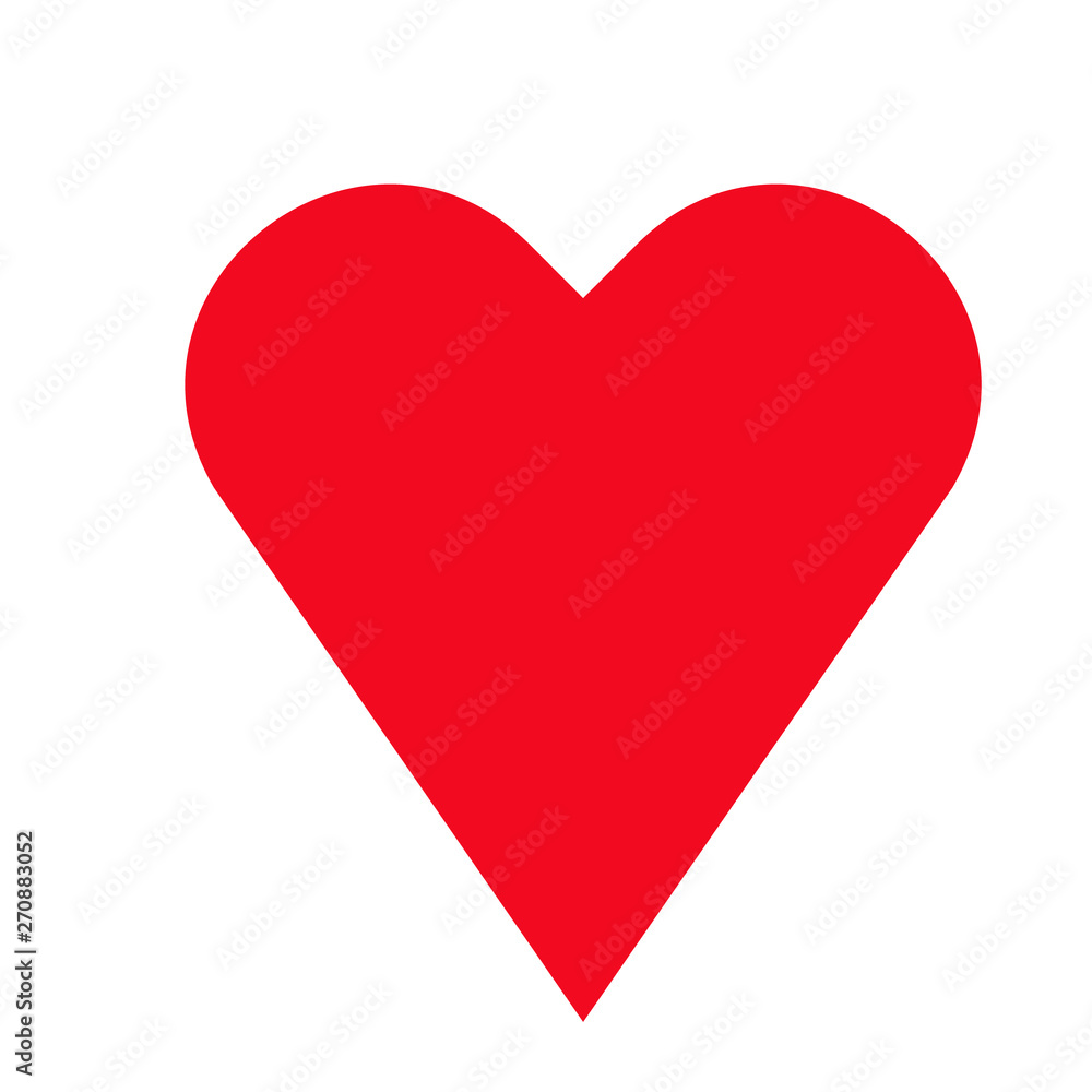Heart geometric illustration isolated on background