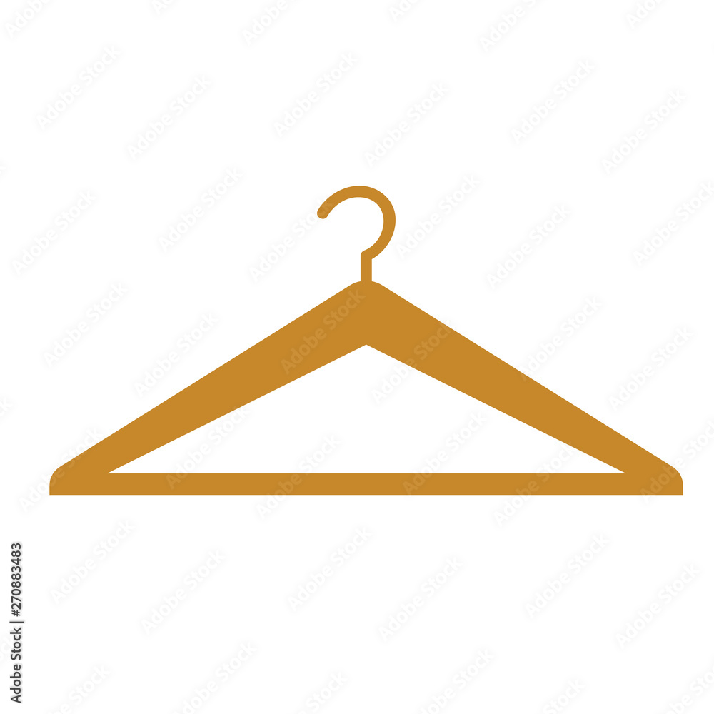 Hanger geometric illustration isolated on background Hanger geometric illustration isolated on background
