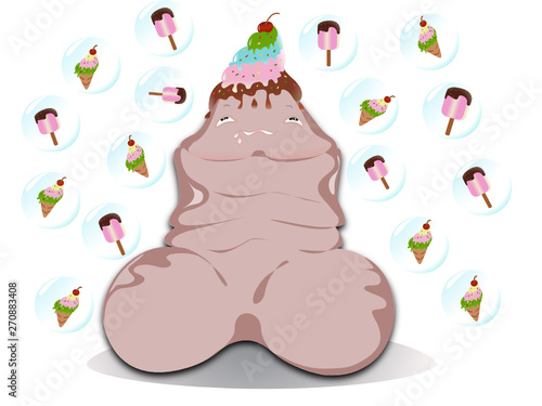 cartoons penis and ice cream 