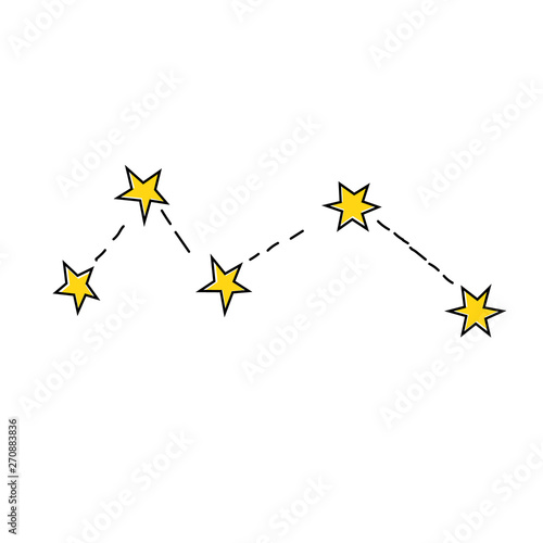 Constellation geometric illustration isolated on background © lkeskinen