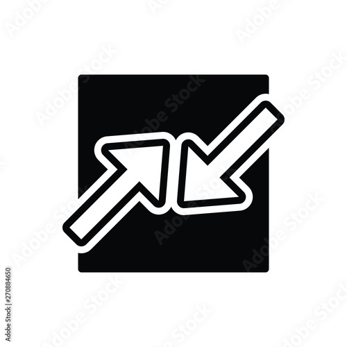 Black solid icon for competing interests 