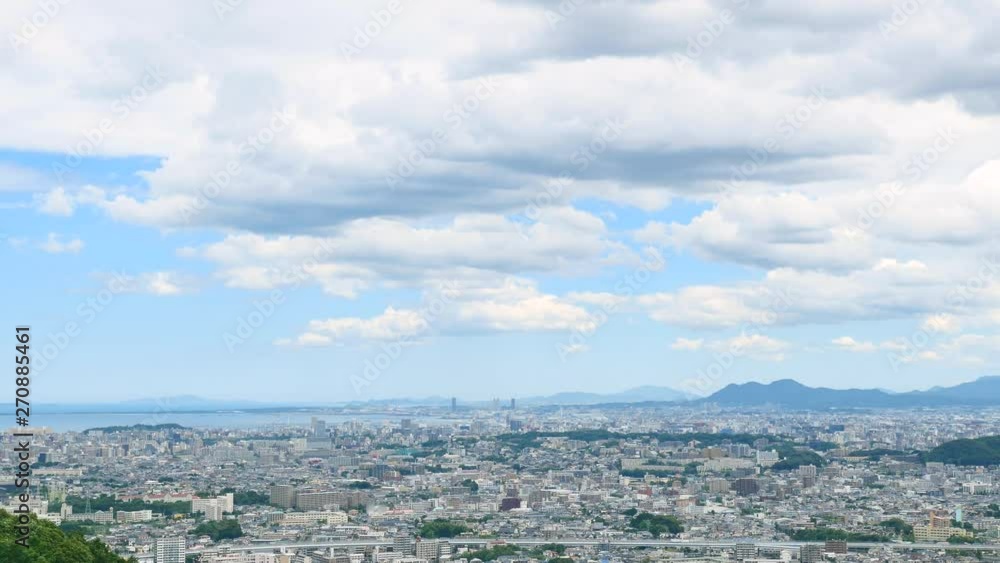 都市風景 福岡市 タイムラプス 都市風景 福岡市 タイムラプス