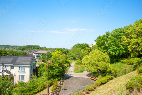 自然が豊かな住宅地 Japan's residential area, suburbs of Tokyo