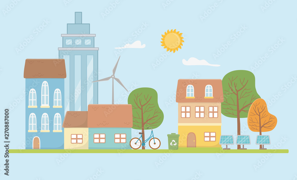 Eco city and save planet design Eco city and save planet design