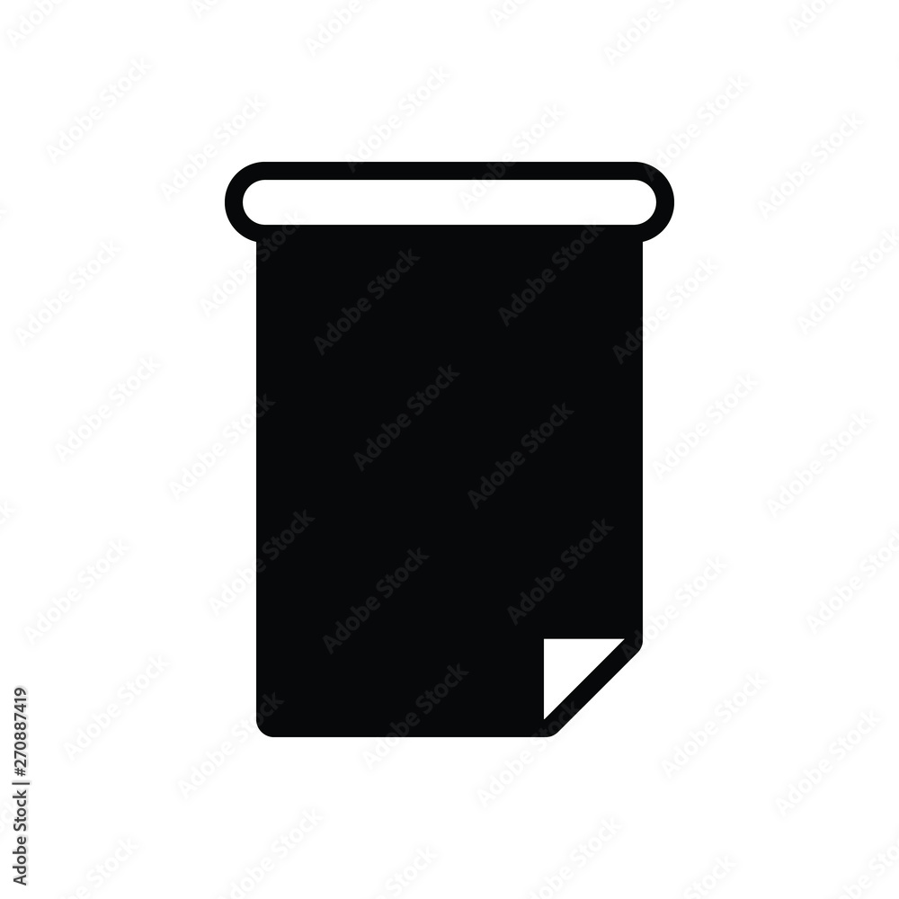 Black solid icon for blank page Black solid icon for blank page
