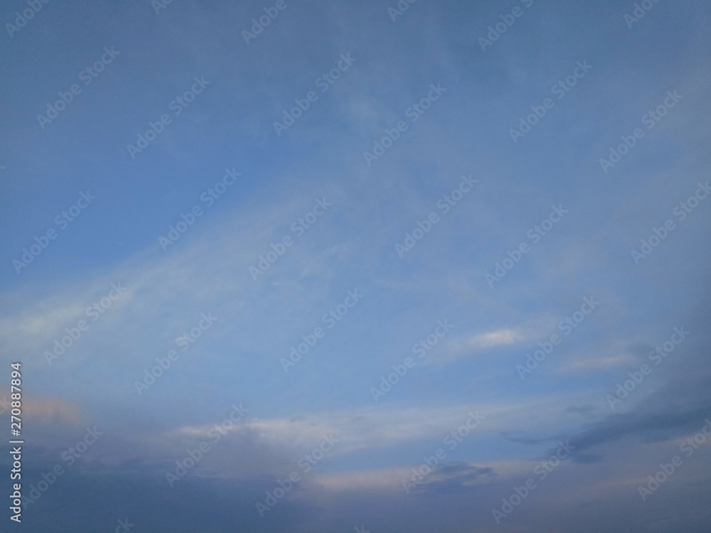 Fototapeta premium dark blue cloud with white light sky background and light midnight evening time