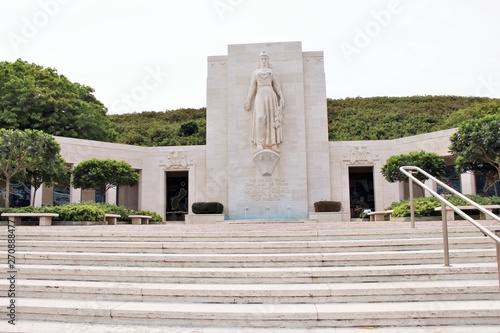 The National Memorial Cemetary of the Pacific (Punchbowl cemetary) in Honolulu, Hawaii photo