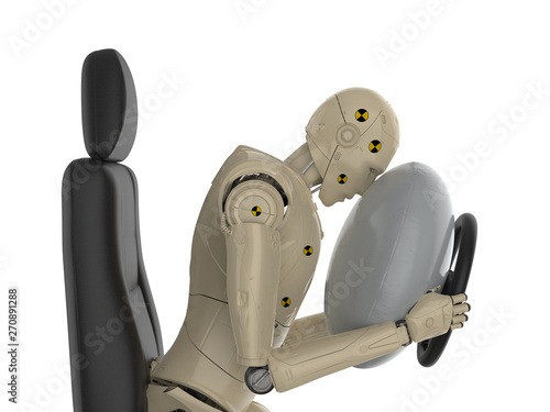 фотографія Crash test with dummy