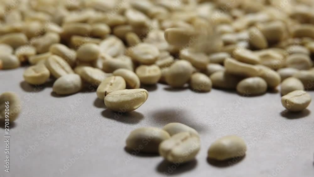HD 1080p Super slow organic dry coffee beans espreso natural food and beverages HD 1080p Super slow organic dry coffee beans espreso natural food and beverages