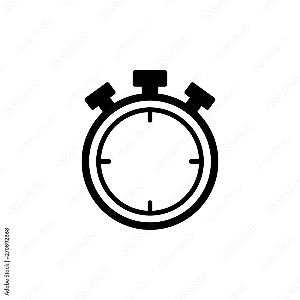 Stopwatch icon vector Stopwatch icon vector