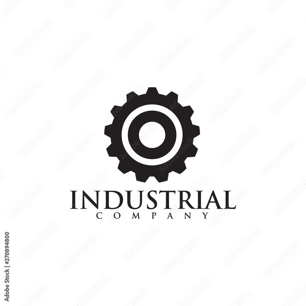 Industrial company logo design vector template icon Industrial company logo design vector template icon