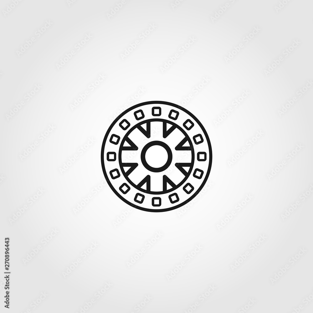 film reel vector icon on white background film reel vector icon on white background