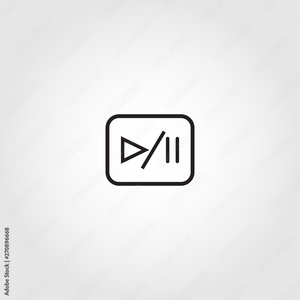 play pause button vector icon play pause button vector icon