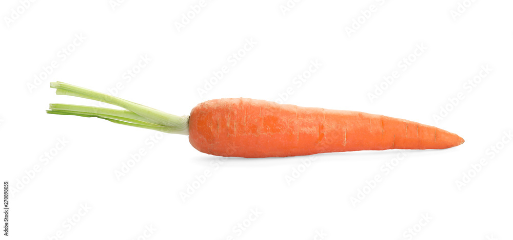 Fresh ripe carrot on white background. Wholesome vegetable Fresh ripe carrot on white background. Wholesome vegetable
