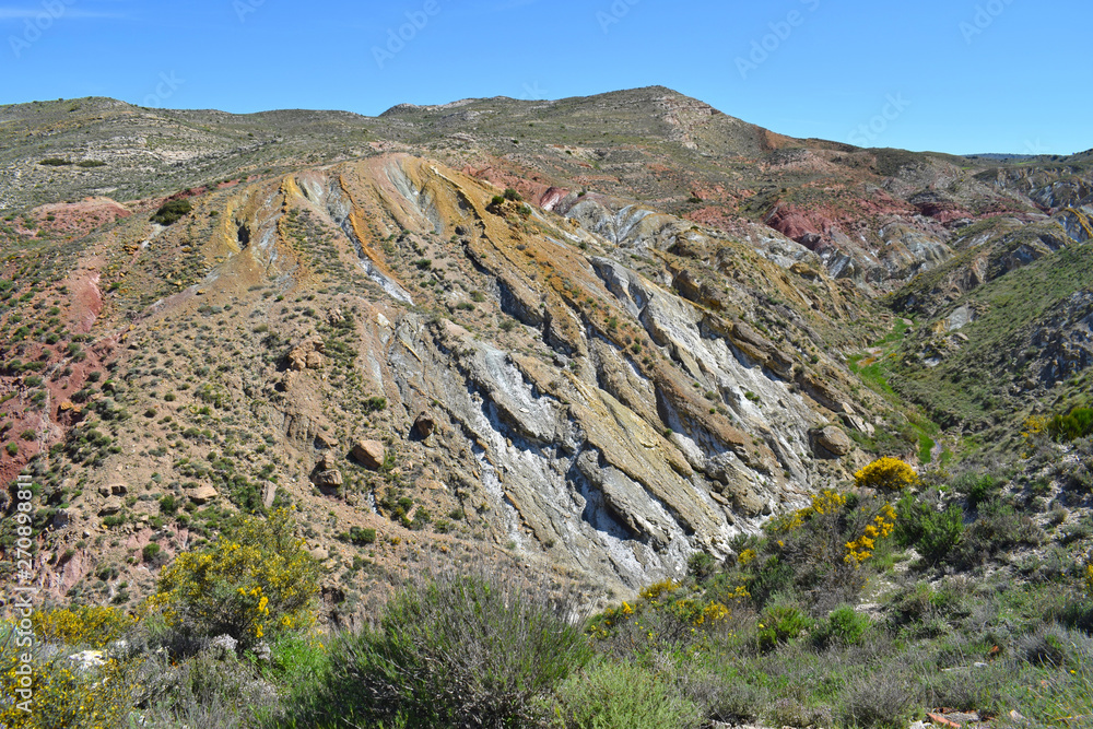 Obraz premium Terrenos de paisajes en la provincia de Teruel España.