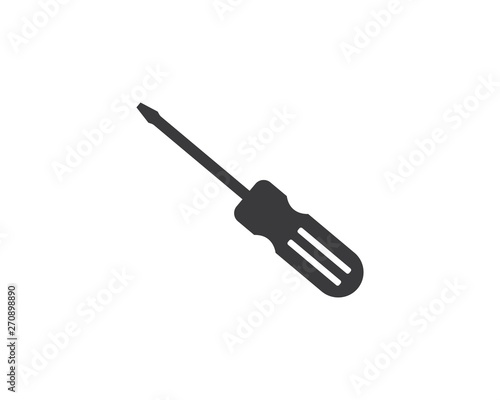 screwdriver logo icon vector design