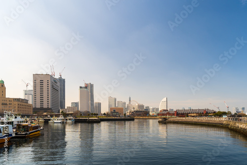 port in Yokohama bay  Japan