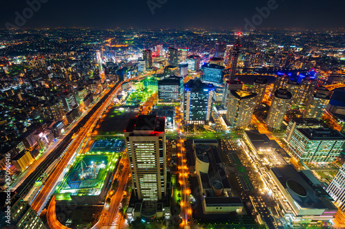 night view of Yokohama Cityscape, Japan © geargodz