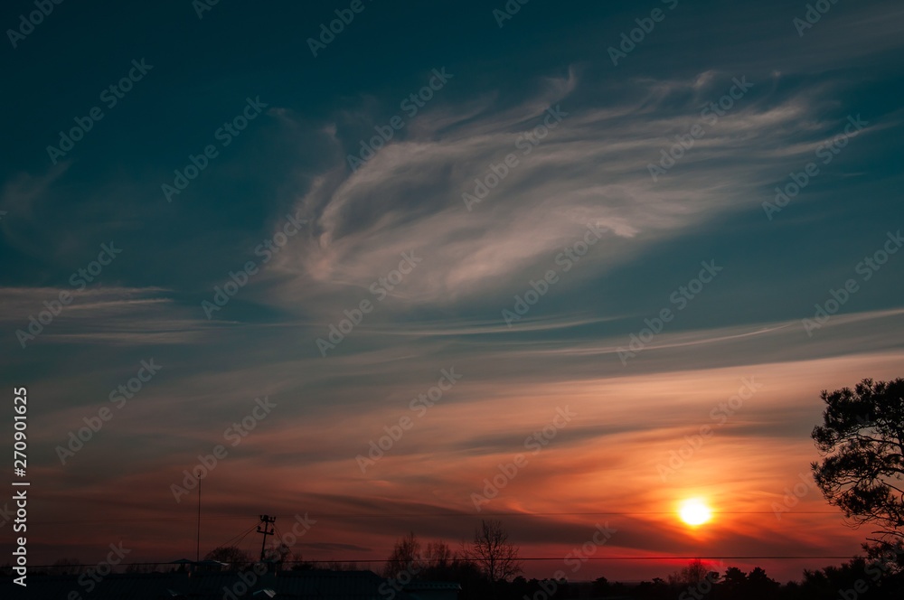 Naklejka premium Incredible sunset.
