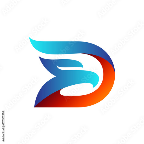 eagle initial/letter d logo design inspiration