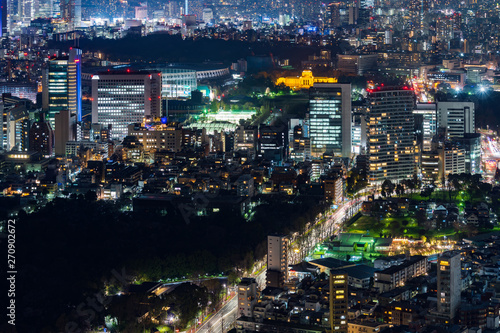 Tokyo city at twilight, Japan © geargodz