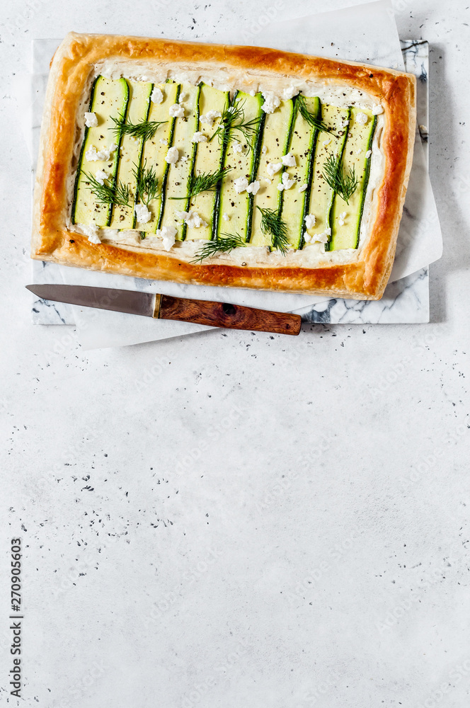 Puff Pastry Zucchini Tart