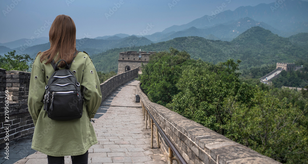 Naklejka premium View of the great Chinese wall