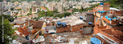 Rio de Janeiro downtown and favela © Aliaksei