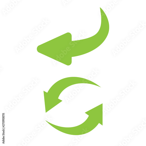 reverse icon vector. Flip over or turn arrow. Reverse sign photo