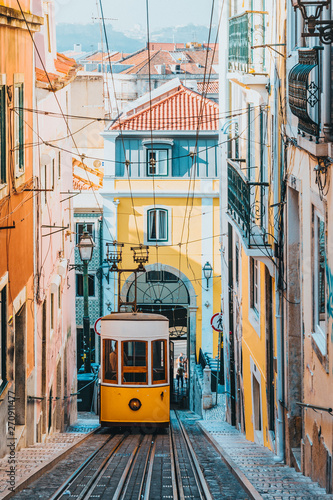 Elevador da Bica, Lisbon, Portugal, Europe photo