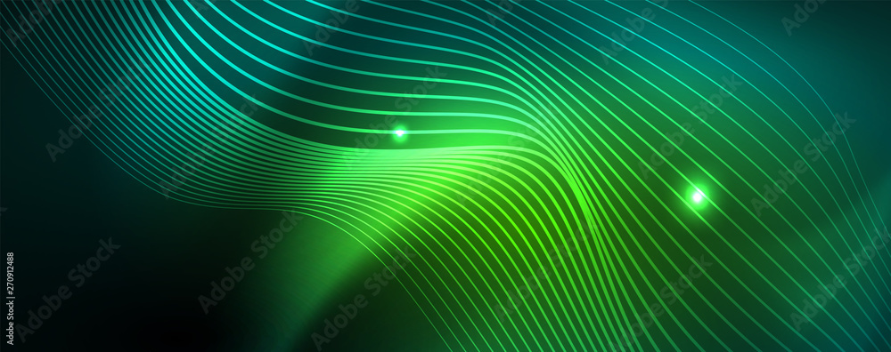 Shiny neon vector wave line abstract background, motion concept Shiny neon vector wave line abstract background, motion concept